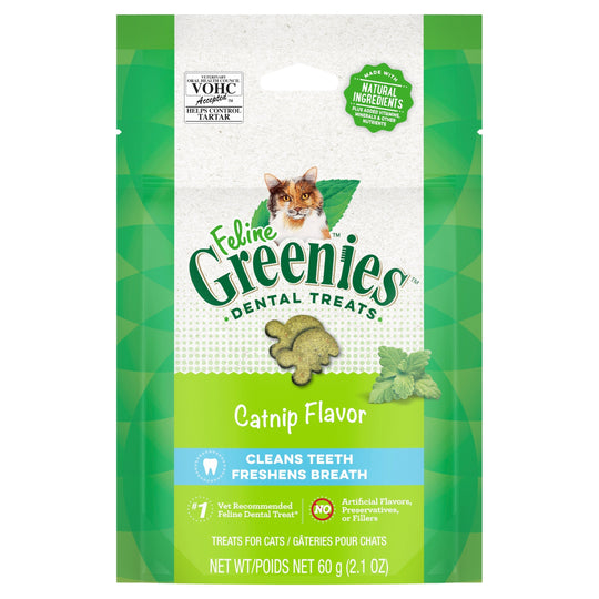 Greenies Cat Dental Treats Catnip 60g ^._.^
