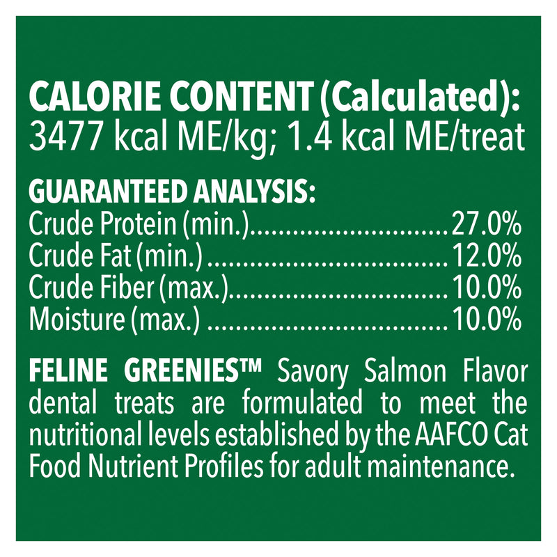 Greenies Cat Dental Treats Savory Salmon 60g