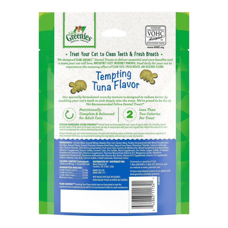 Greenies Cat Dental Treats Tempting Tuna 130g ^._.^