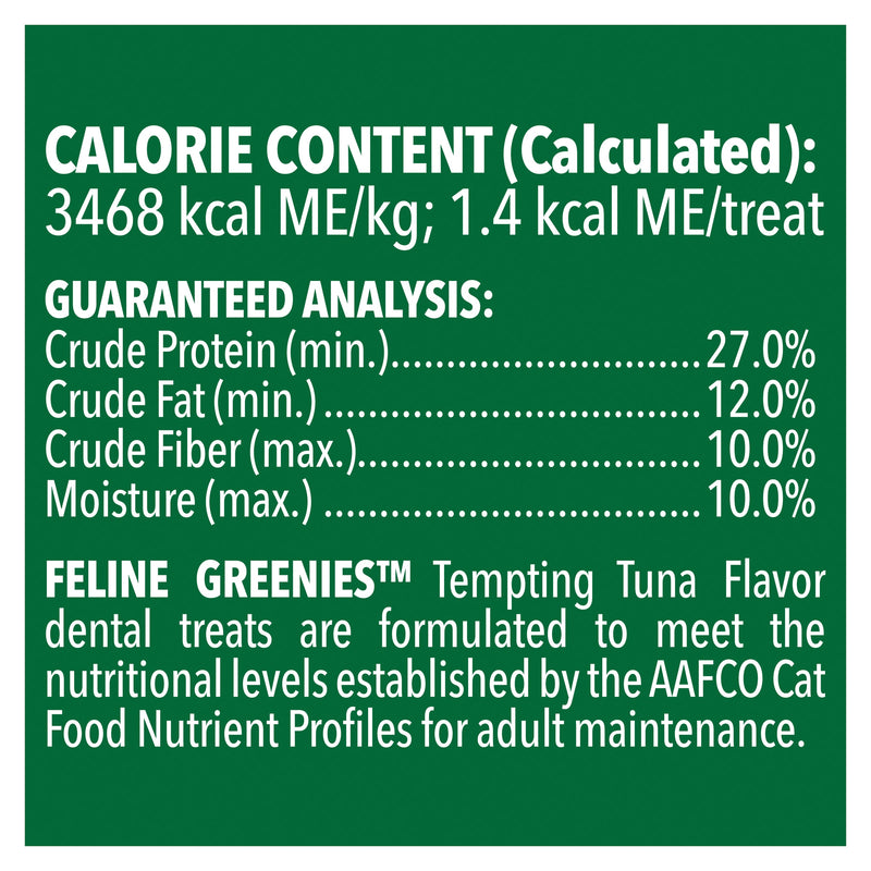 Greenies Cat Dental Treats Tempting Tuna 130g ^._.^
