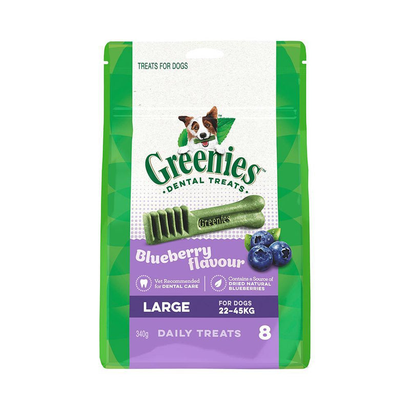Greenies Dog Blueberry Dental Treats for Large Dogs 340g-Habitat Pet Supplies