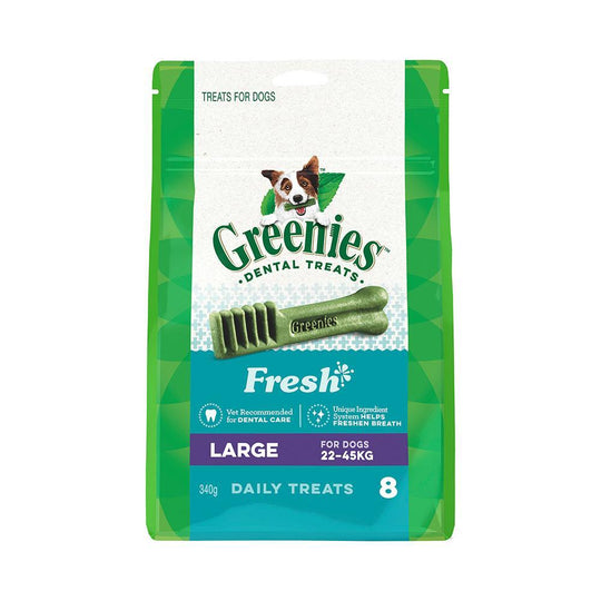 Greenies Dog Fresh Mint Dental Treats for Large Dogs 340g
