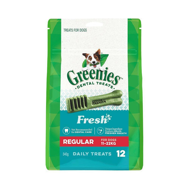 Greenies Dog Fresh Mint Dental Treats for Regular Dogs 340g-Habitat Pet Supplies