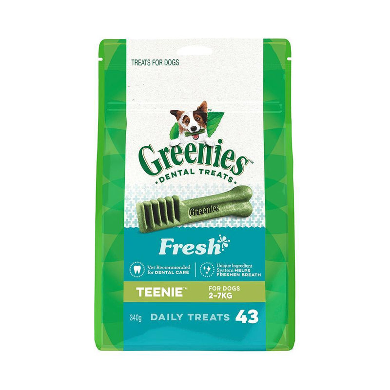 Greenies Dog Fresh Mint Dental Treats for Teenie Dogs 340g*~*-Habitat Pet Supplies