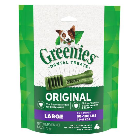 Greenies Dog Original Dental Treats for Large Dogs 170g