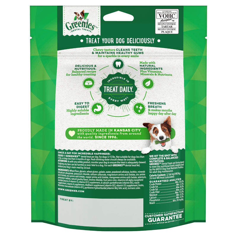 Greenies Dog Original Dental Treats for Petite Dogs 170g