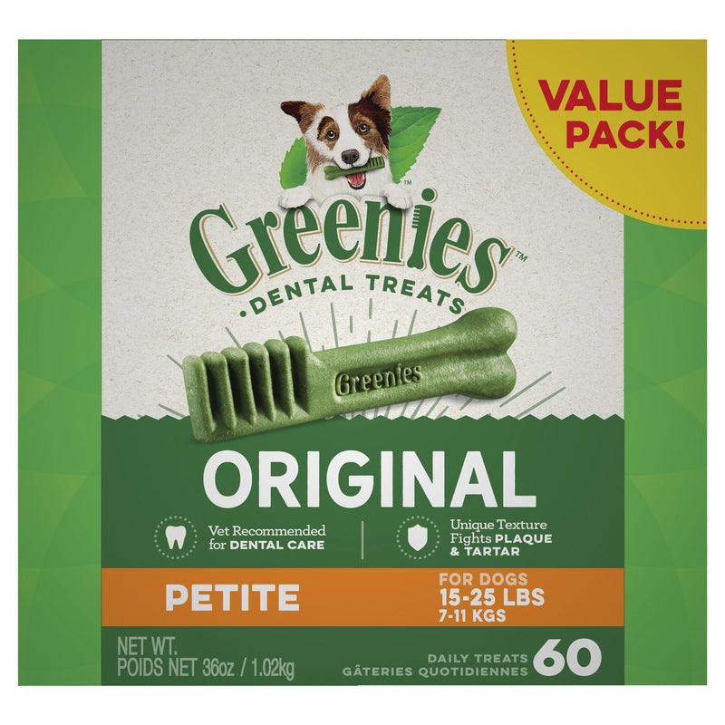 Greenies Dog Original Dental Treats for Petite Dogs Value Pack 1kg