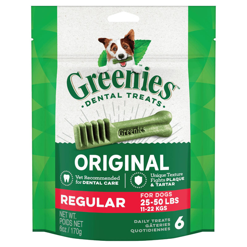 Greenies Dog Original Dental Treats for Regular Dogs 170g-Habitat Pet Supplies