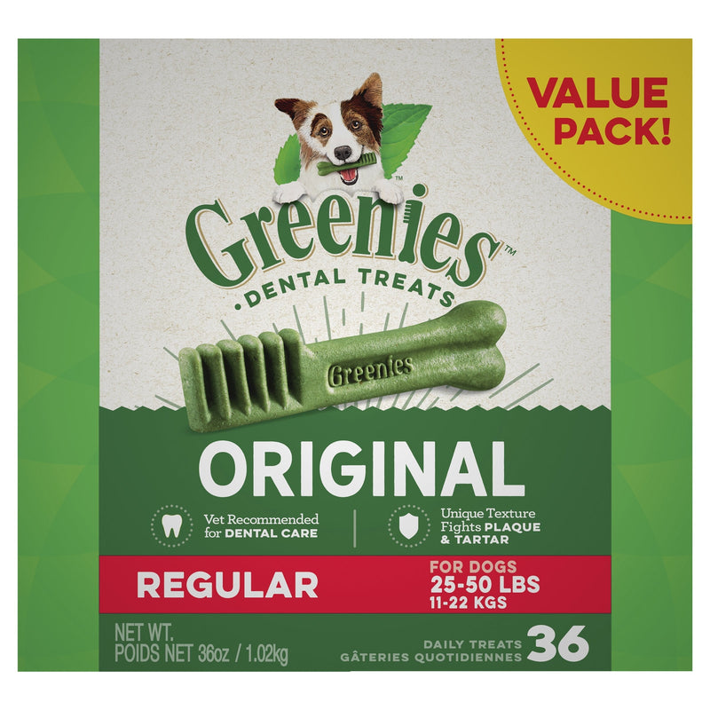 Greenies Dog Original Dental Treats for Regular Dogs Value Pack 1kg