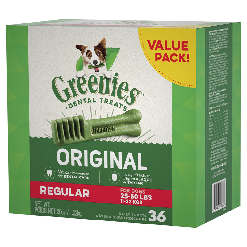 Greenies Dog Original Dental Treats for Regular Dogs Value Pack 1kg