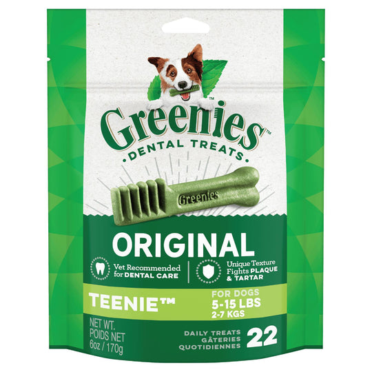Greenies Dog Original Dental Treats for Teenie Dogs 170g