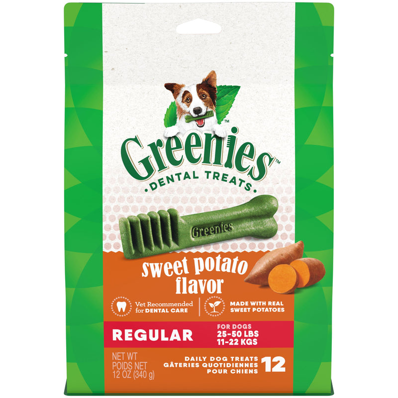 Greenies Dog Sweet Potato Dental Treats for Regular Dogs 340g