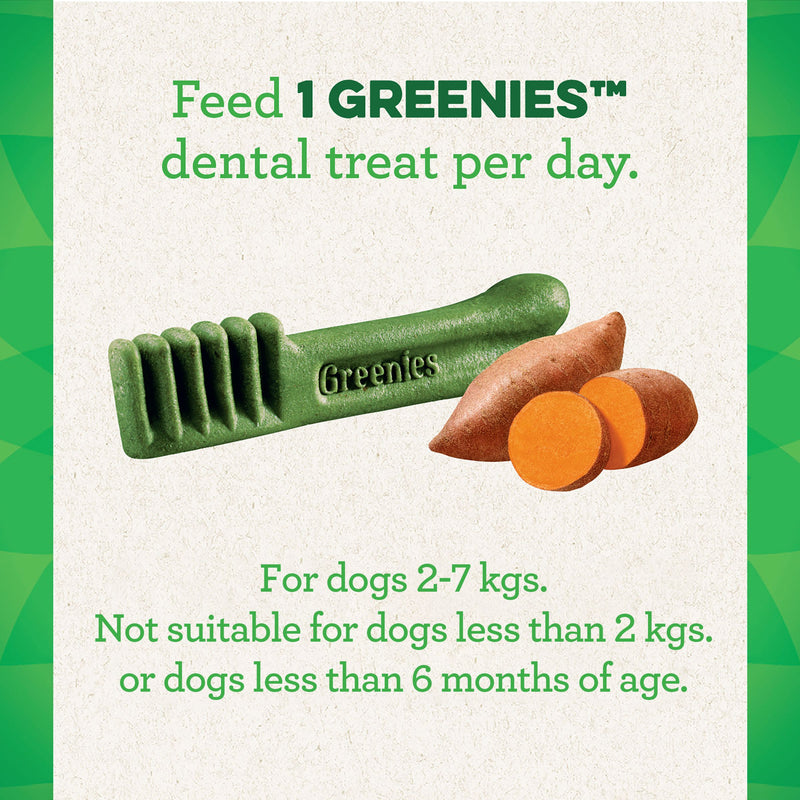 Greenies Dog Sweet Potato Dental Treats for Teenie Dogs 340g