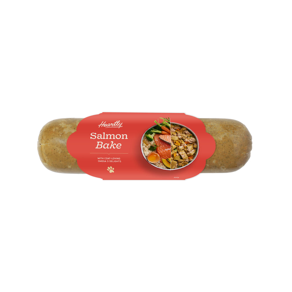 Heartly Salmon Bake Cooked Adult Dog Food Roll 800g-Habitat Pet Supplies