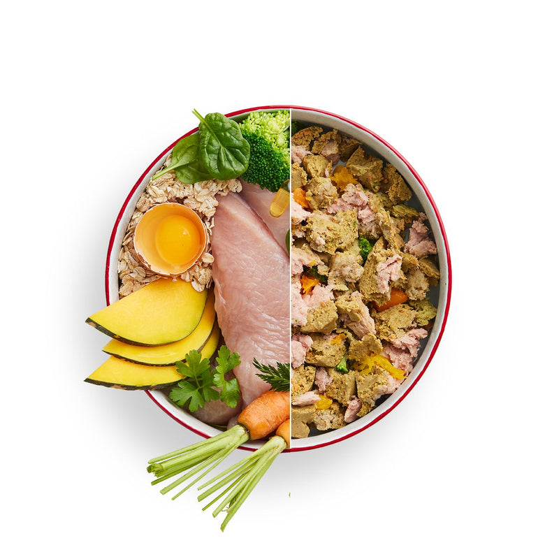 Heartly Turkey Hotpot Cooked Adult Dog Food Roll 800g
