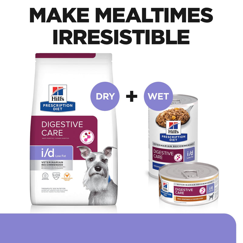 Hills Prescription Diet Dog i/d Low Fat Digestive Care Wet Food 370g x 12