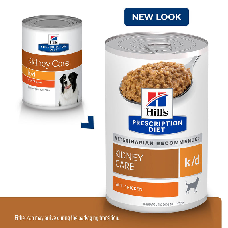 Hills Prescription Diet Dog k/d Kidney Care Chicken Wet Food 350g x 12