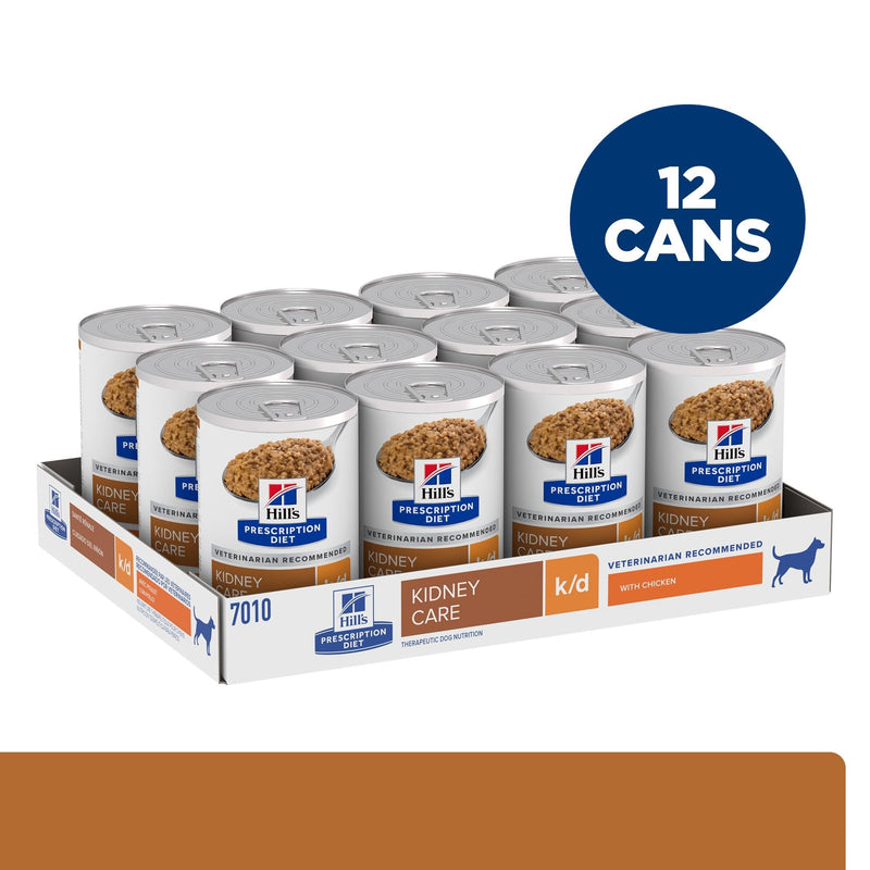 Hills Prescription Diet Dog k/d Kidney Care Chicken Wet Food 350g x 12