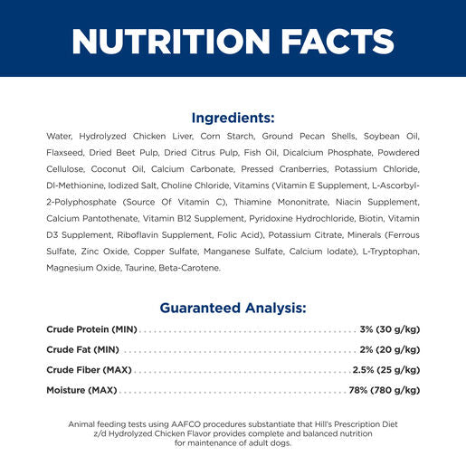 Hills Prescription Diet Dog z/d Skin/Food Sensitivities Original Wet Food 370g