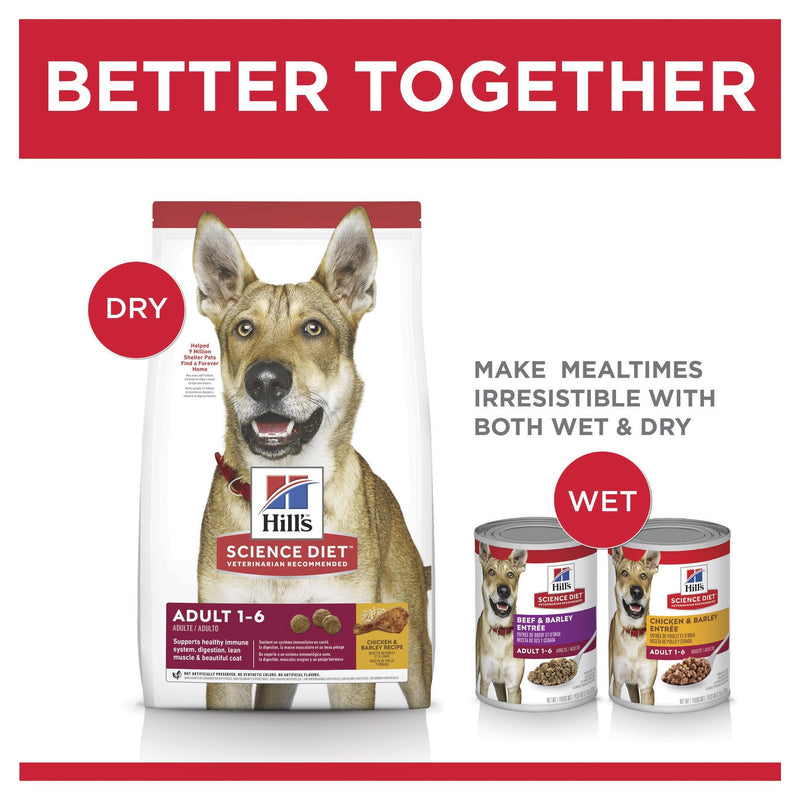 Hills Science Diet Adult Chicken Dry Dog Food 12kg