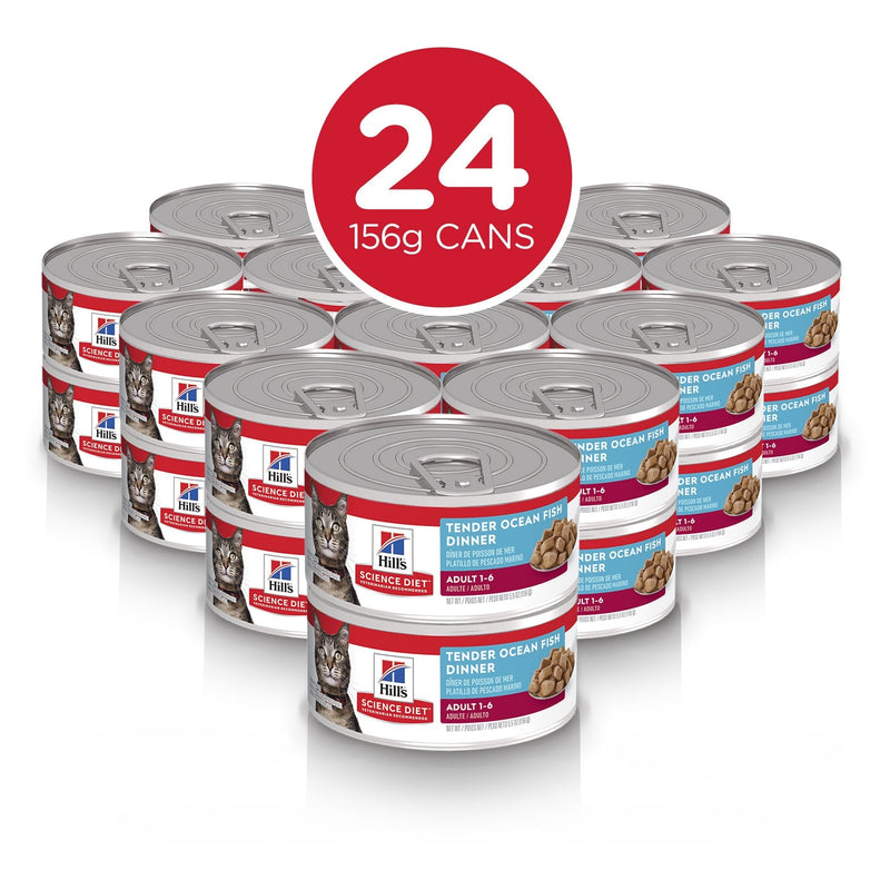 Hills Science Diet Adult Tender Dinners Tuna Canned Cat Food 156g x 24