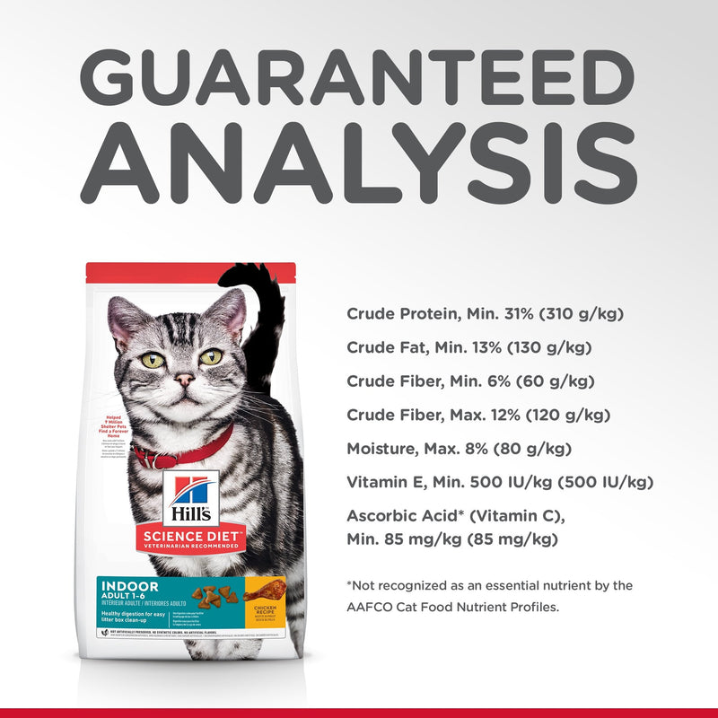 Hills Science Diet Indoor Adult Dry Cat Food 2kg