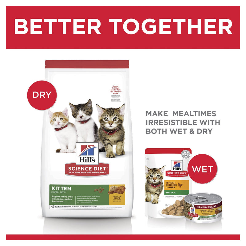 Hills Science Diet Kitten Dry Cat Food 1.58kg (+_+)