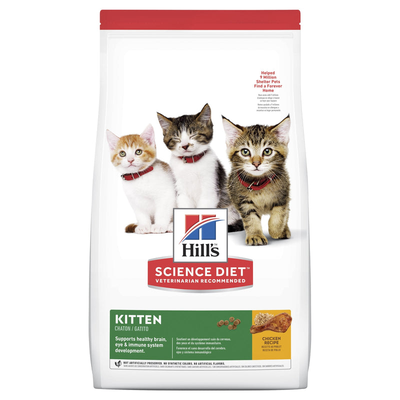 Hills Science Diet Kitten Dry Cat Food 4kg (+_+)-Habitat Pet Supplies