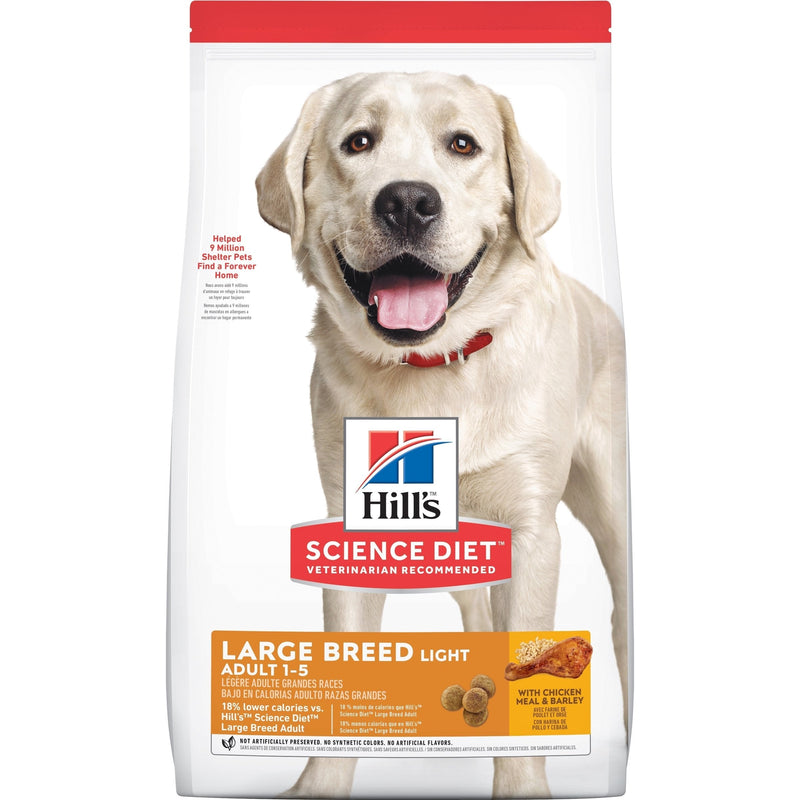 Hills Science Diet Large Breed Light Adult Dry Dog Food 12kg-Habitat Pet Supplies