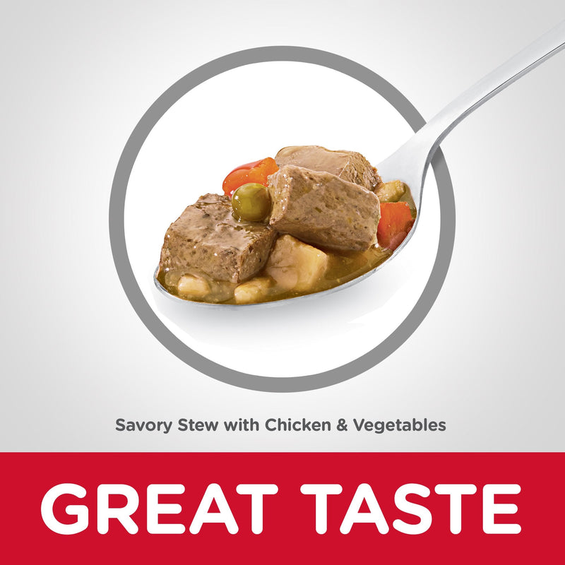 Hills Science Diet Puppy Savoury Stew Chicken and Vegetables Canned Dog Food 370g (+_+)