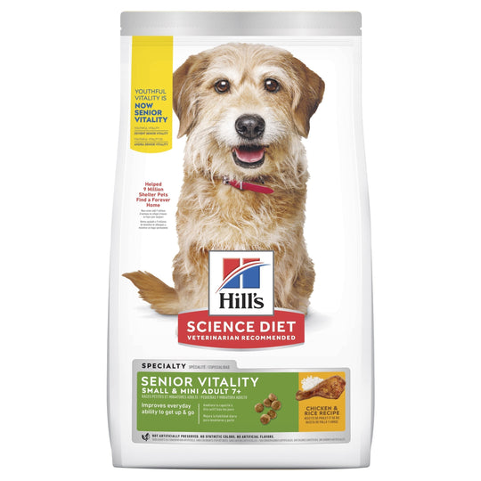 Hills Science Diet Senior Vitality Small and Mini Adult 7+ Dry Dog Food 1.58kg