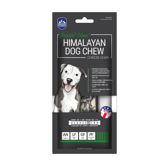 Himalayan Pet Supply Yaky Cheese Chew Charcoal Dog Treat Extra Large