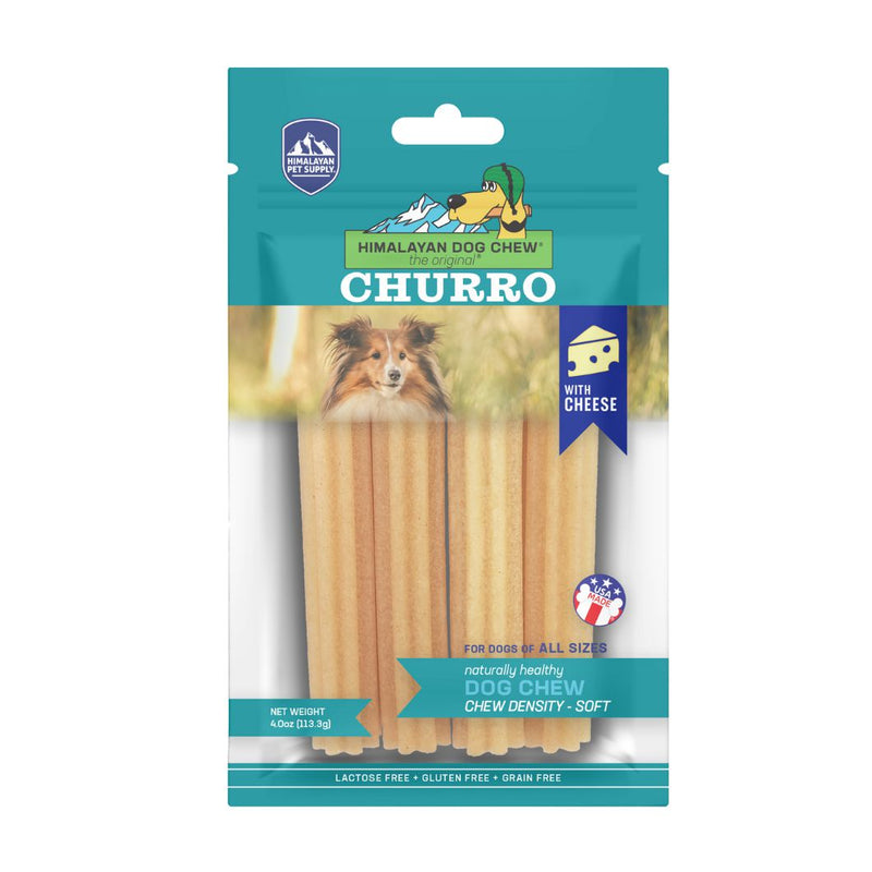 Himalayan Pet Supply Yaky Churro Cheese Dog Treats 4 Pack-Habitat Pet Supplies