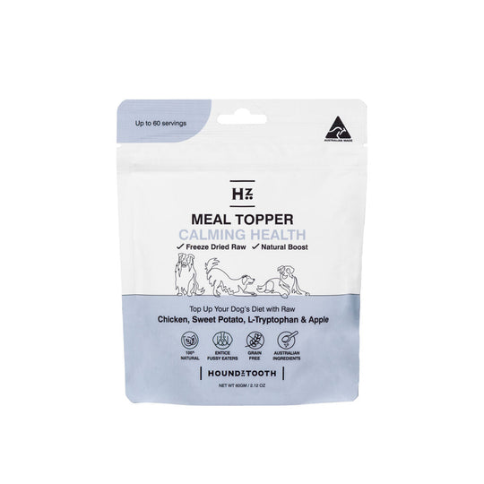 Houndztooth Raw Boost Calming Health Meal Topper for Dogs 60g ^._.^