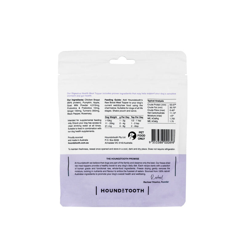 Houndztooth Raw Boost Digestive Health Meal Topper for Dogs 60g