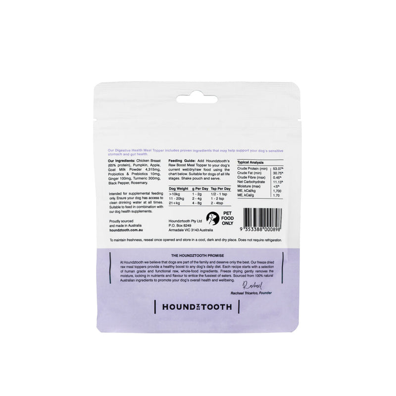 Houndztooth Raw Boost Digestive Health Meal Topper for Dogs 60g ^._.^