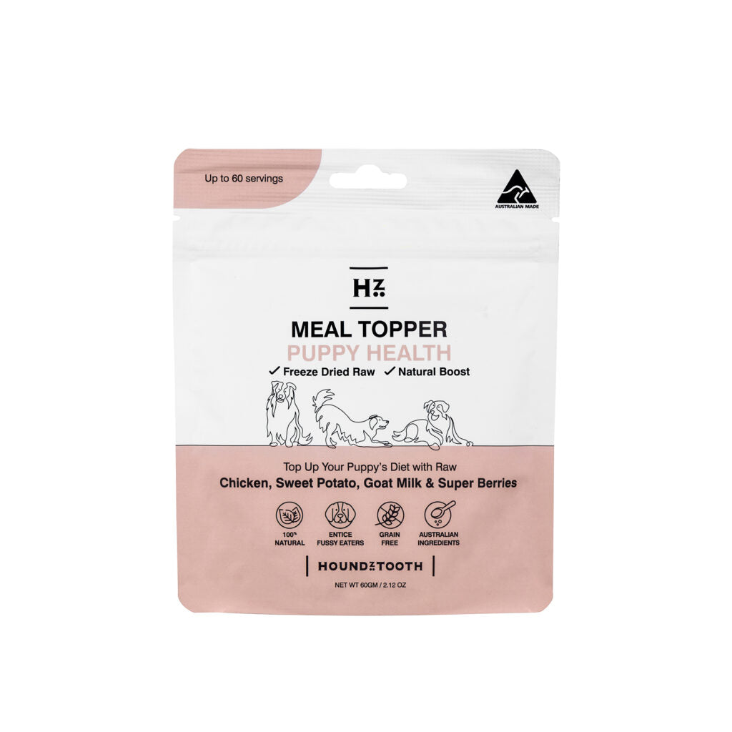 Houndztooth Raw Boost Puppy Health Meal Topper 60g-Habitat Pet Supplies