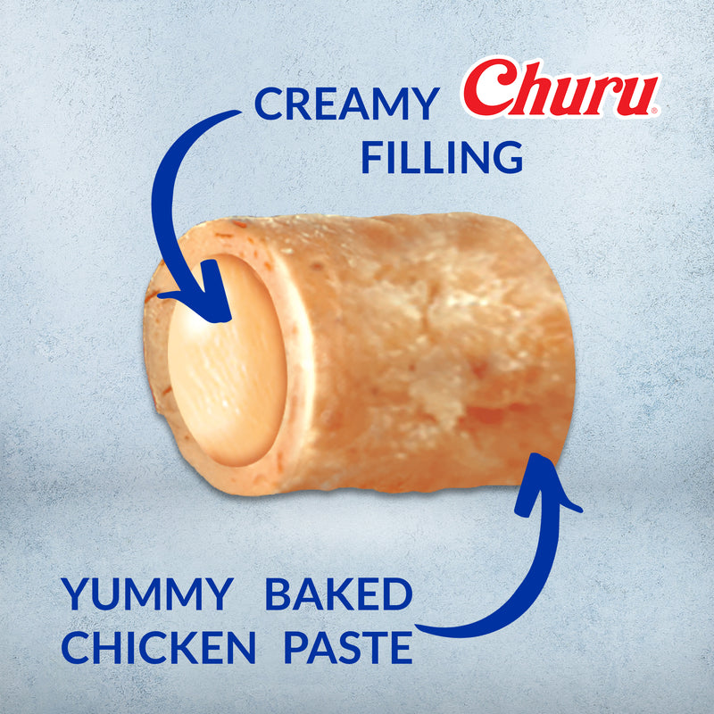 Inaba Churu Bites Chicken Wraps with Tuna Cat Treats 30g x 6 (+_+)