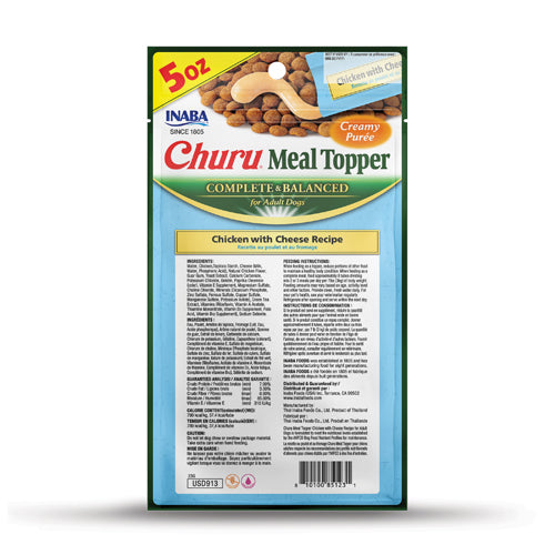 Inaba Churu Chicken and Cheese Meal Topper for Dogs 3 Pack (+_+)