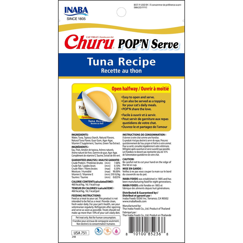 Inaba Churu Pop N Serve Tuna Jelly Treat for Cats 2 Pack :->>