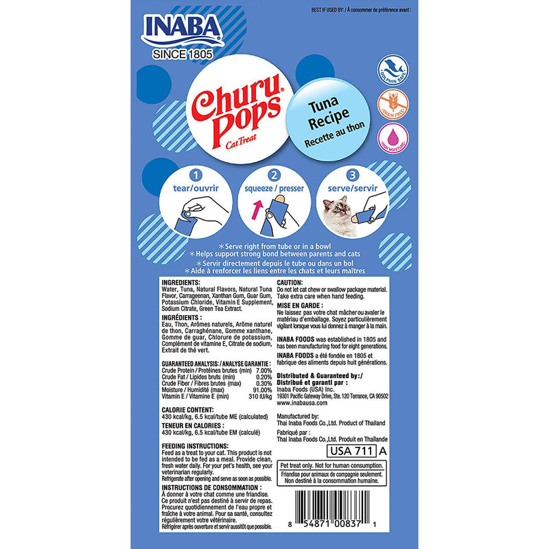 Inaba Churu Pops Tuna Cat Treats 60g (+_+)