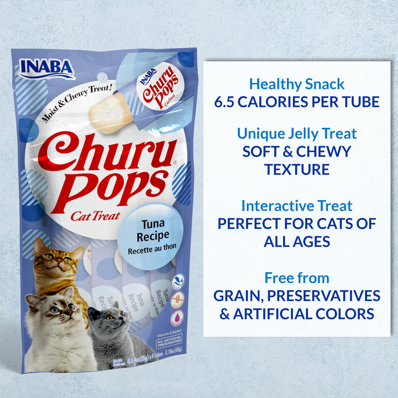 Inaba Churu Pops Tuna Cat Treats 60g (+_+)