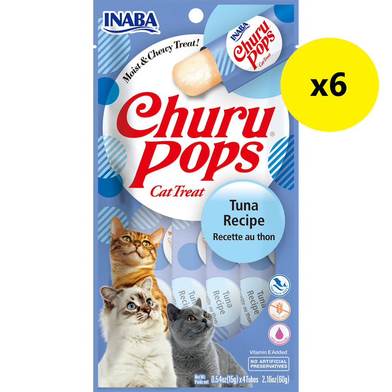 Inaba Churu Pops Tuna Cat Treats 60g x 6 :->>-Habitat Pet Supplies