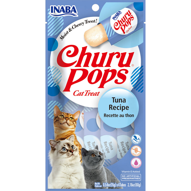 Inaba Churu Pops Tuna Cat Treats 60g (+_+)-Habitat Pet Supplies