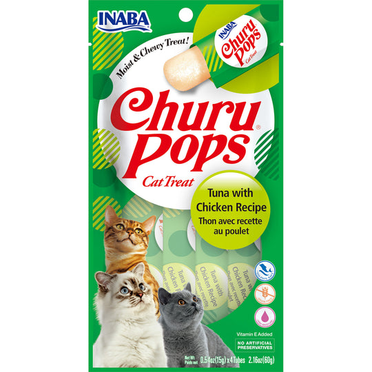 Inaba Churu Pops Tuna with Chicken Cat Treats 60g