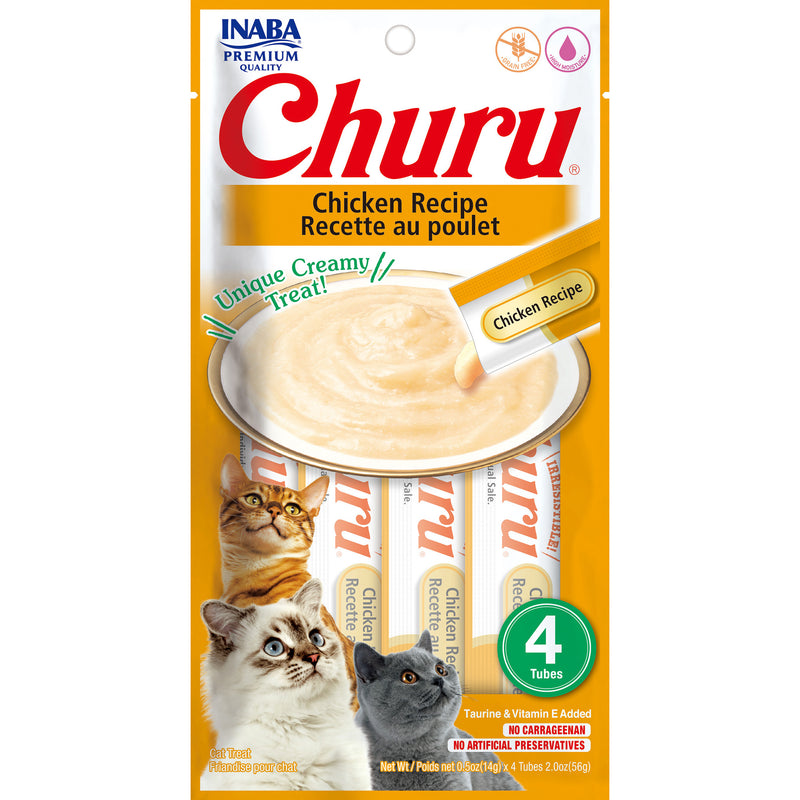 Inaba Churu Puree Chicken Cat Treats 56g-Habitat Pet Supplies