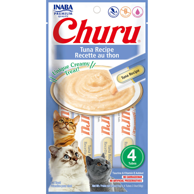 Inaba Churu Puree Tuna Cat Treats 56g :->>-Habitat Pet Supplies