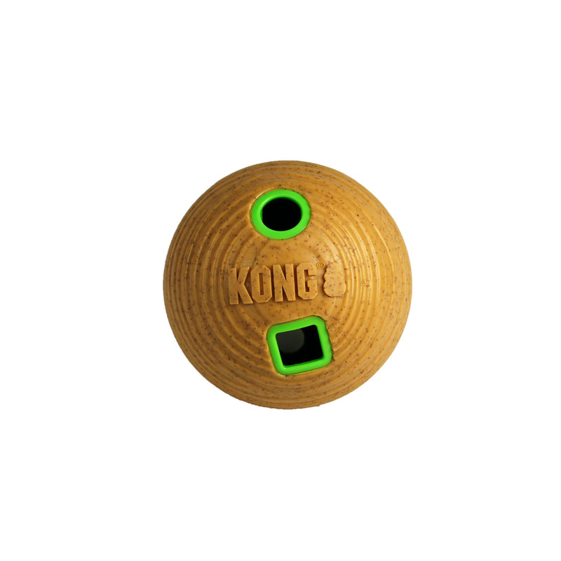 KONG Bamboo Feeder Ball Medium Dog Toy (+_+)