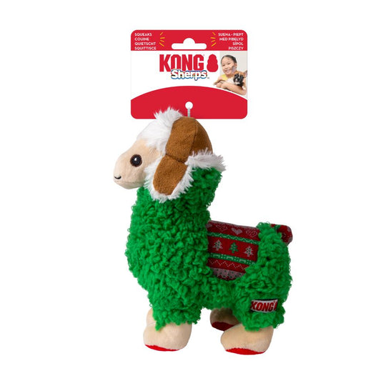 KONG Christmas Sherps Llama Medium Soft Dog Toy