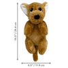 KONG Comfort Pups Peanut Small Soft Dog Toy ^._.^